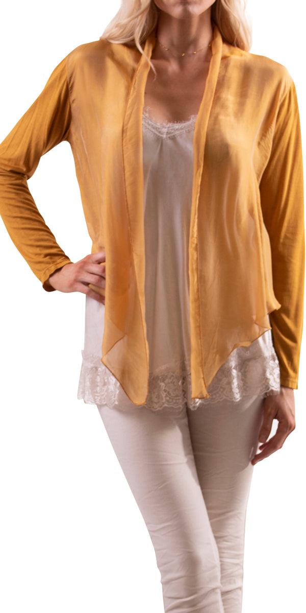 Shoona Cardigan - Gigi Moda - Made in Italy # Cardigan, free shipping, Gigi Moda, handwash, Made in Italy, OS, Silk, spring, summer, washable