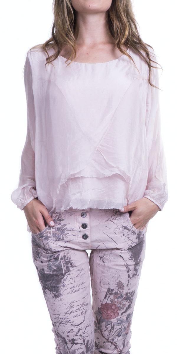 Varcare Blouse - Gigi Moda - Made in Italy # 100% Silk, Blouse