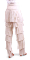 Siena Pant - Shop Gigi Moda - Made in Italy # Gigi Moda, italian pants, italian silk, Made in Italy, OS, Pants, Ruffle, Silk, silk pants
