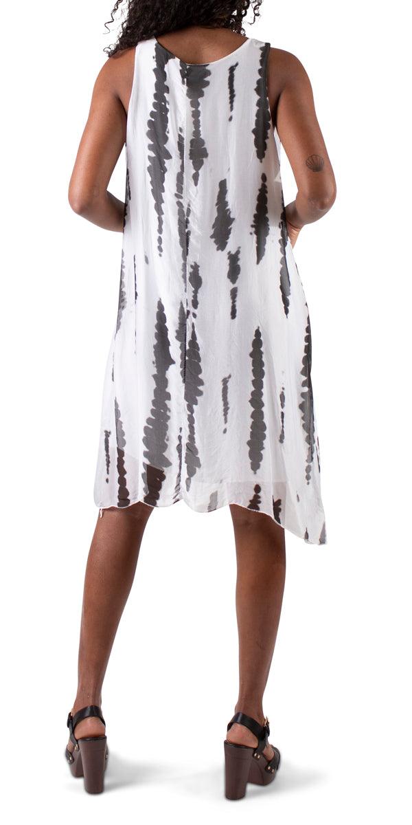 Chiara Tie Dye Dress - Gigi Moda - Made in Italy # comfy dress, Dress, fall, Gigi Moda, gigi moda. made in italy, italian clothes, Italian Clothing, Made in Italy, maxretail, one size, shop gigi moda, shop online, Tie Dye, woman, womans clothing, women clothes, womens clothing