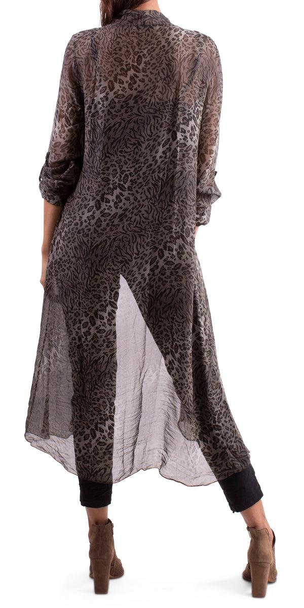 Amalfi Cardigan - Gigi Moda - Made in Italy # Blouse, free shipping, Gigi Moda, italian top, Jacket, Made in Italy, one size, OS, resort wear, Silk, Sleeves, Top, washable