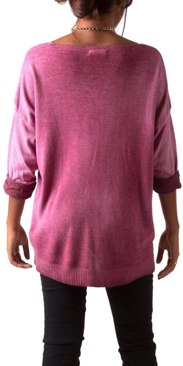 Donna Knit Sweater - Gigi Moda - Made in Italy # casual sweater, fall, Gigi Moda, italian apparel, Italian Sweater, italian top, knit sweater, Made in Italy, new, one size, shopgigimoda, Sweater, womens clothing, womens fashion