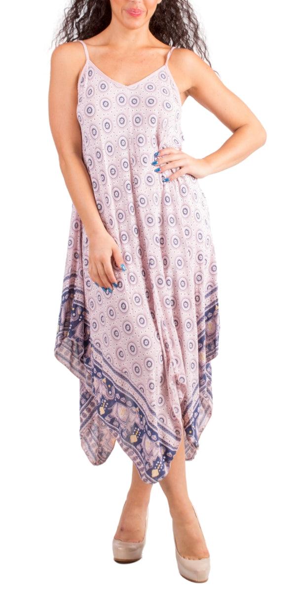 Il Lido Bandana Dress - Gigi Moda - Made in Italy # bandana, beach dress, Dress, Gigi Moda, midi dress, resort wear, sharkbite hemline, Sleeveless, Spaghetti Strap, spaghetti strap dress