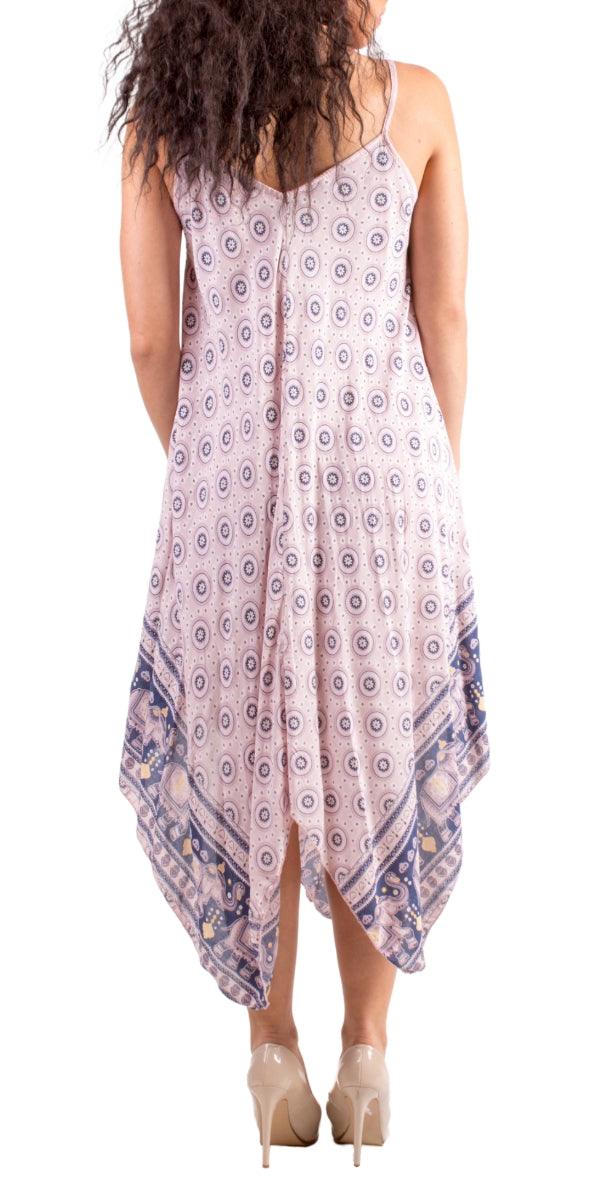 Il Lido Bandana Dress - Gigi Moda - Made in Italy # bandana, beach dress, Dress, Gigi Moda, midi dress, resort wear, sharkbite hemline, Sleeveless, Spaghetti Strap, spaghetti strap dress