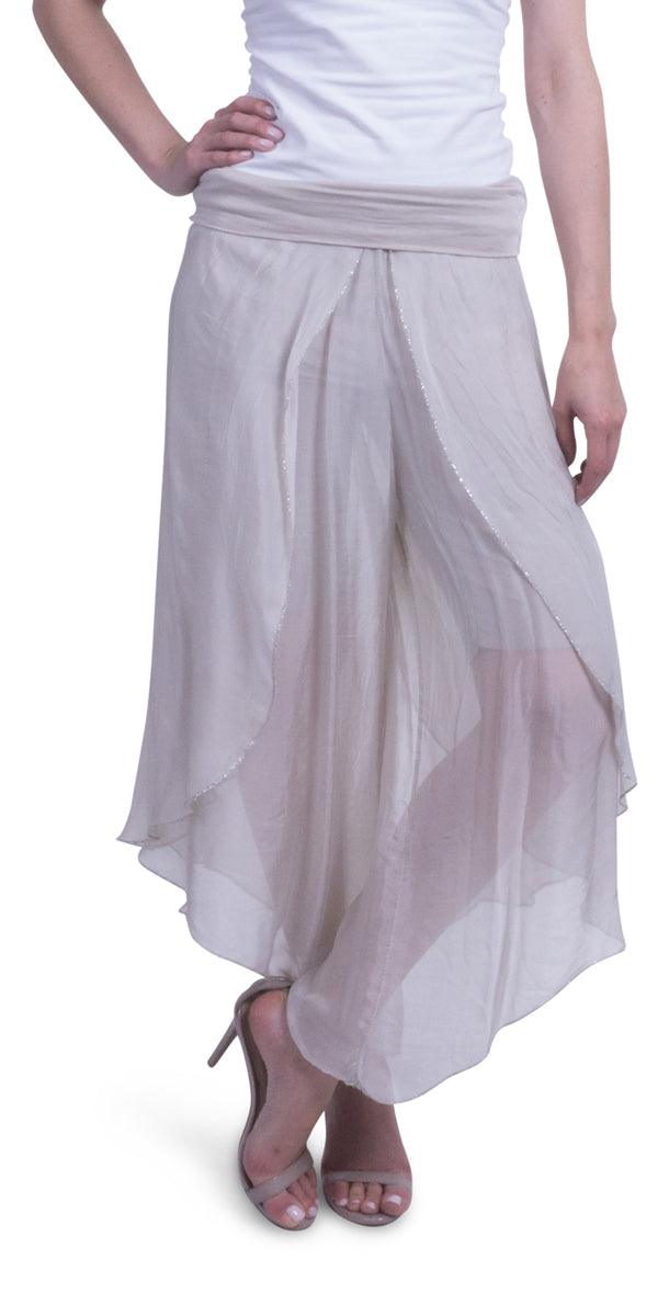 Selena Silk Pant - Gigi Moda - Made in Italy # 100% Silk, Gigi Moda, Made in Italy, one size, OS, Pants, Silk