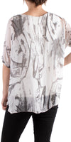 Carmelina Abstract Silk Kaftan
