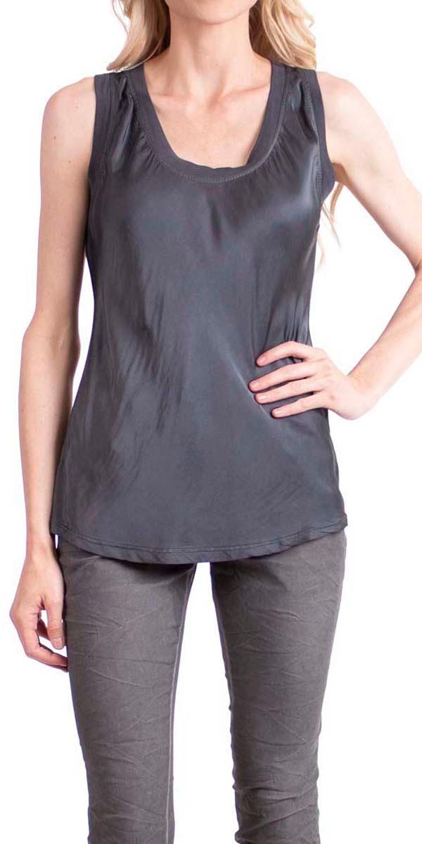 Nola Tank - Gigi Moda - Made in Italy # basics, Gigi Moda, Made in Italy, OS, silk, stretch, summer top, tank