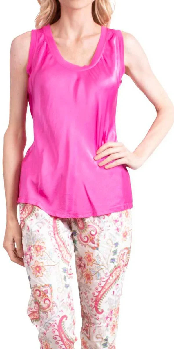 Nola Tank - Gigi Moda - Made in Italy # basics, Gigi Moda, Made in Italy, OS, silk, stretch, summer top, tank
