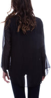 Mariam Boho Blouse - Shop Gigi Moda - Made in Italy # 100% Silk, Bell sleeve, Blouse, boho, Gigi Moda, Long Sleeve, long sleeves, Made in Italy, shop gigi moda, Silk, Sleeves, Top