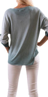 Amy Metallic Zebra Sweater - Shop Gigi Moda - Made in Italy # Blouse, fall, Gigi Moda, Made in Italy, Top