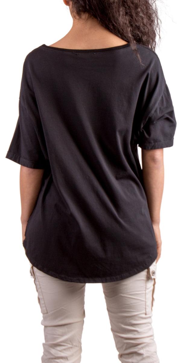 Aldina Linen Top - Gigi Moda - Made in Italy # Blouse, free shipping, Gigi Moda, grommets, italian top, Linen, Made in Italy, shirt, shop gigi moda, spring, studded, summer, Top