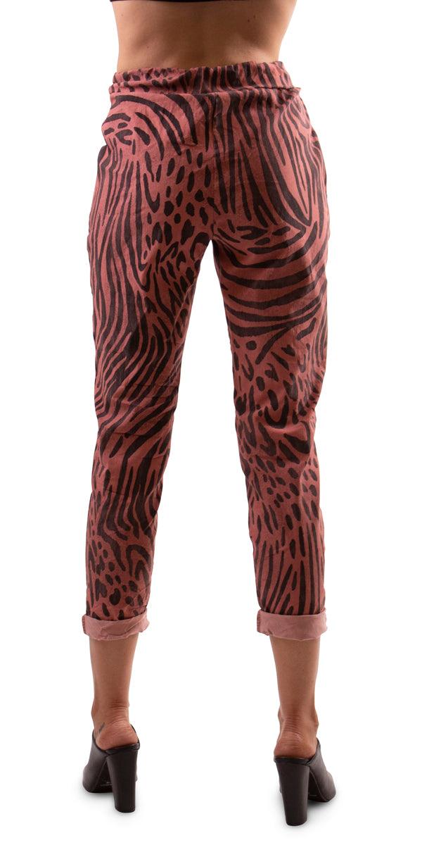 Cornelia Zebra Pant - Gigi Moda - Made in Italy # Cotton, fall, Gigi Moda, Made in Italy, Pants