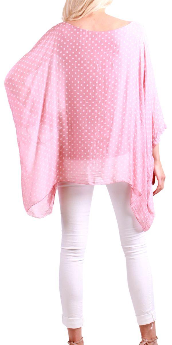 Camila Kaftan - Gigi Moda - Made in Italy # 8183, 8183d, dot print, elastic, gigi moda, kaftan, made in italy, resort, resort wear, silk, viscose