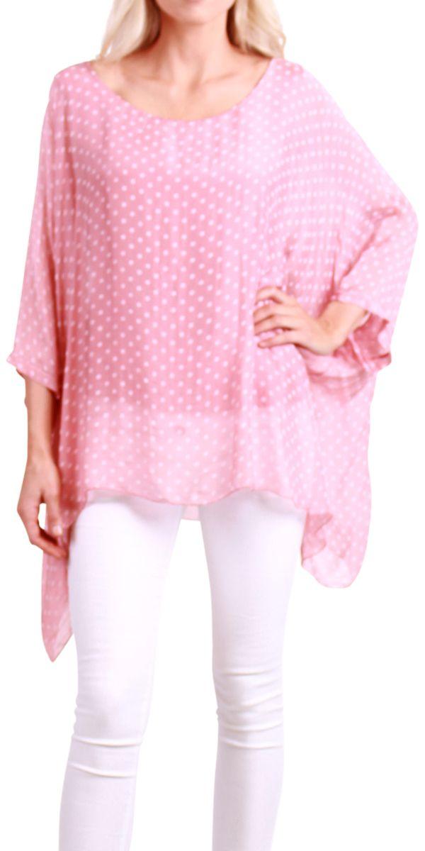 Camila Kaftan - Gigi Moda - Made in Italy # 8183, 8183d, dot print, elastic, gigi moda, kaftan, made in italy, resort, resort wear, silk, viscose
