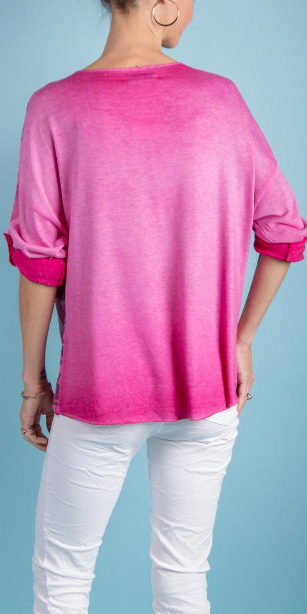 Di Svago Sweater - Gigi Moda - Made in Italy # animal print, Blouse, Camo, comforatable fit, Gigi Moda, gigi moda. made in italy, leopard, Leopard Print, Long Sleeve, made in italy, shop gigi moda, Tops, womans clothing