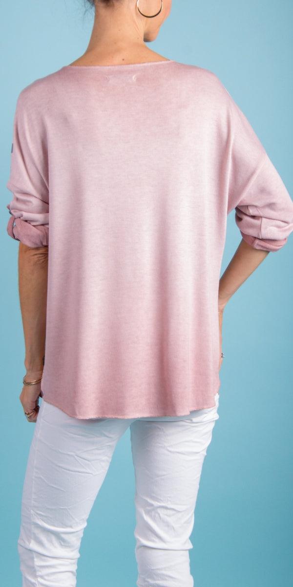 Di Svago Sweater - Gigi Moda - Made in Italy # animal print, Blouse, Camo, comforatable fit, Gigi Moda, gigi moda. made in italy, leopard, Leopard Print, Long Sleeve, made in italy, shop gigi moda, Tops, womans clothing