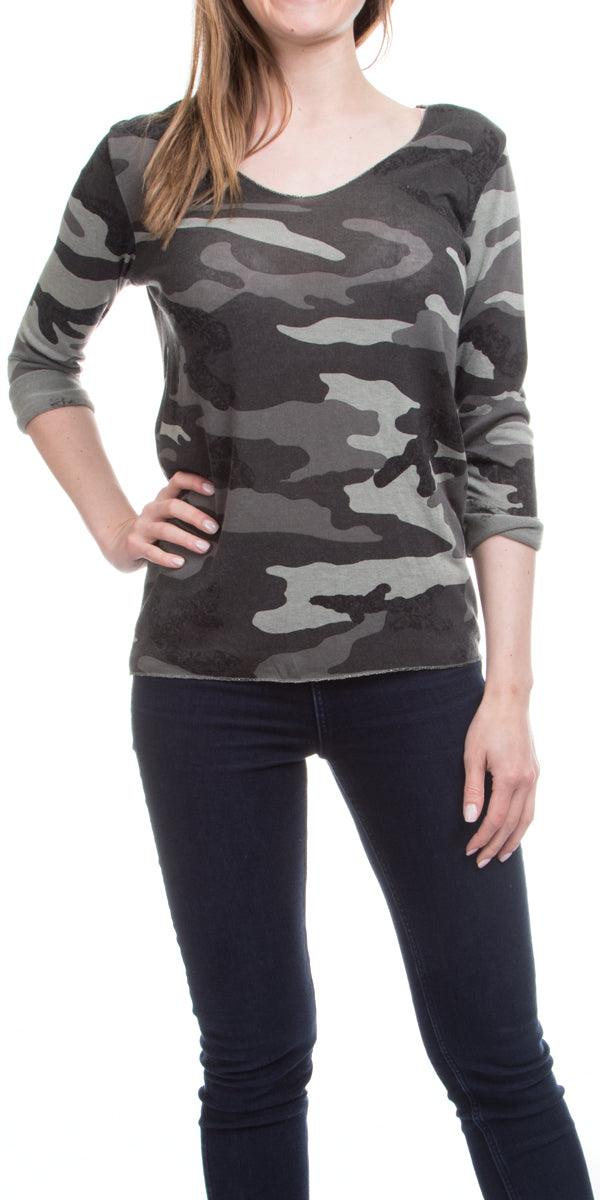 Byanca Knit - Gigi Moda - Made in Italy # Camo, Gigi Moda, Knit, Made in Italy, OS, Prints, Sweater, Top