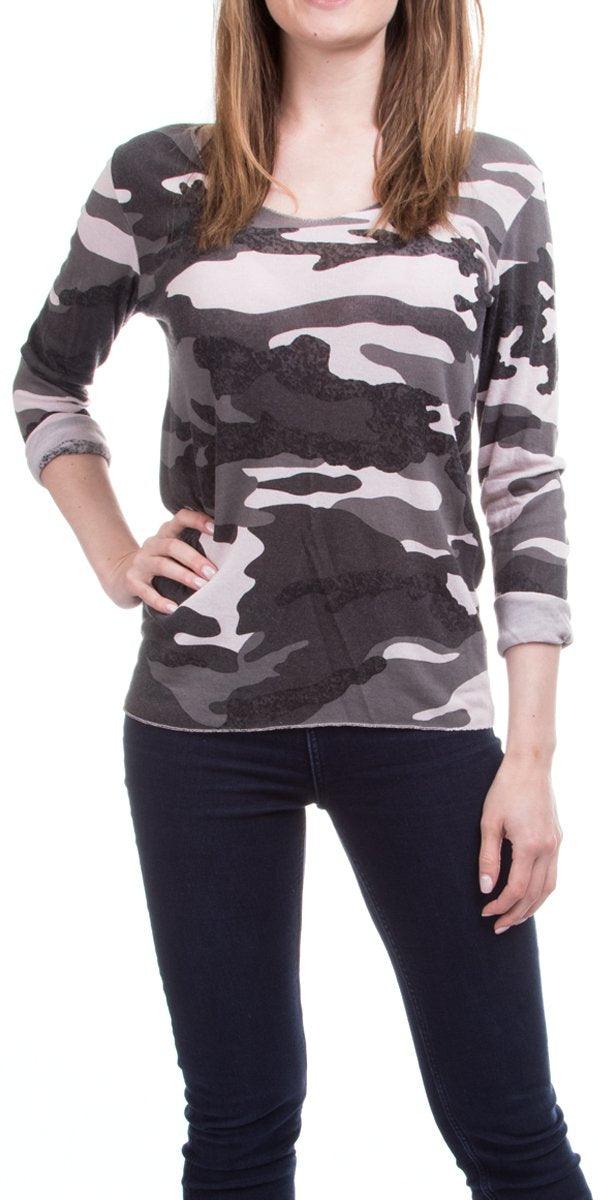 Byanca Knit - Gigi Moda - Made in Italy # Camo, Gigi Moda, Knit, Made in Italy, OS, Prints, Sweater, Top