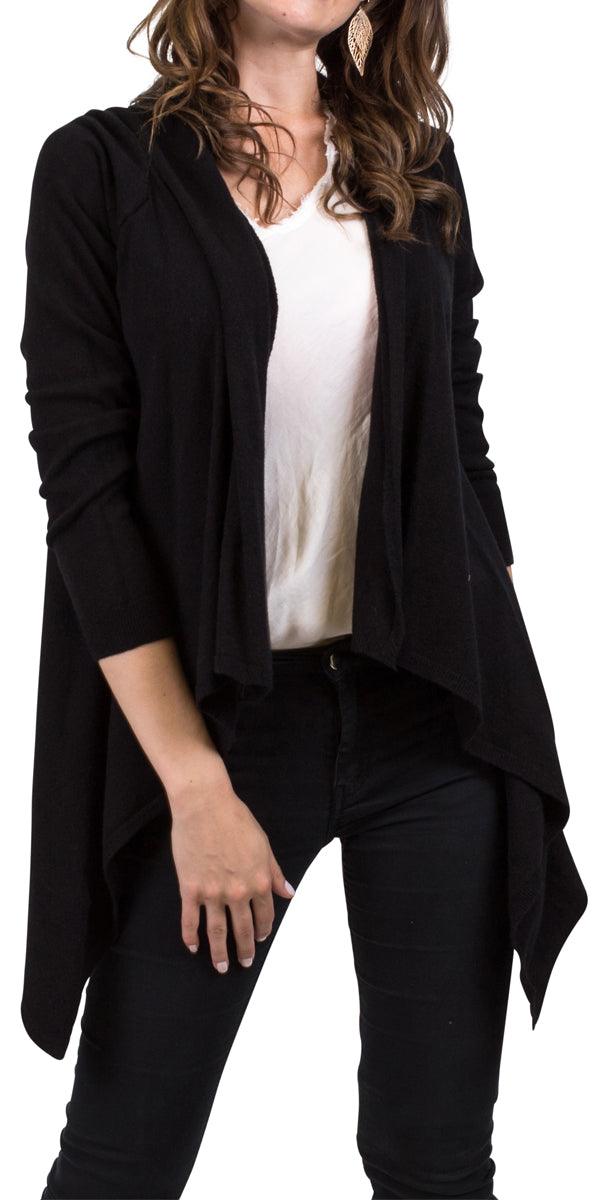 Selia Cardigan - Shop Gigi Moda - Made in Italy # asymmetric cardigan, Cardigan, Gigi Moda, Jacket, Made in Italy, OS, wool