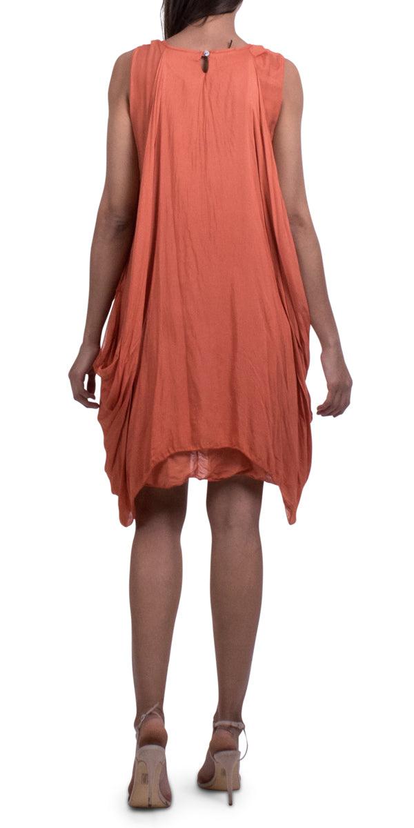 Murano Dress - Gigi Moda - Made in Italy # balloon, Drape, Dress, Gigi Moda, Made in Italy, OS, Sleeves, washable