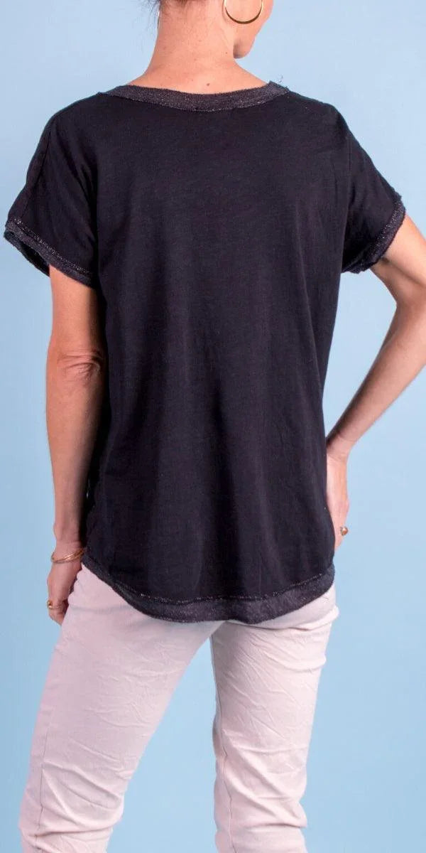 Nico Linen Top - Gigi Moda - Made in Italy # 100% Linen, Blouse, free shipping, Gigi Moda, italian top, Linen, Made in Italy, maxretail, shop gigi moda, Sleeves, Top