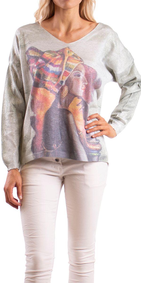 Bold Queen Sweater - Gigi Moda - Made in Italy # fall, italian top, Made in Italy, Sleeves, Top, viscose