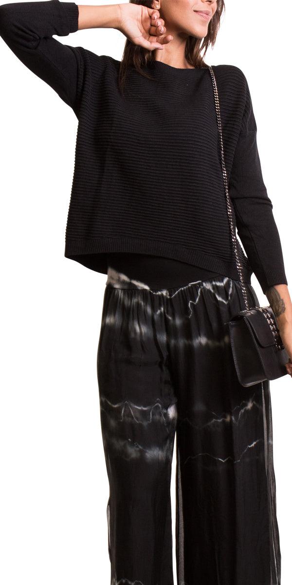 Elisabetta Sweater - Gigi Moda - Made in Italy # 9134, basics, Blouse, fall, free shipping, Gigi Moda, italian top, knit, Made in Italy, OS, resort, resort wear, ribbed, Top, washable, winter