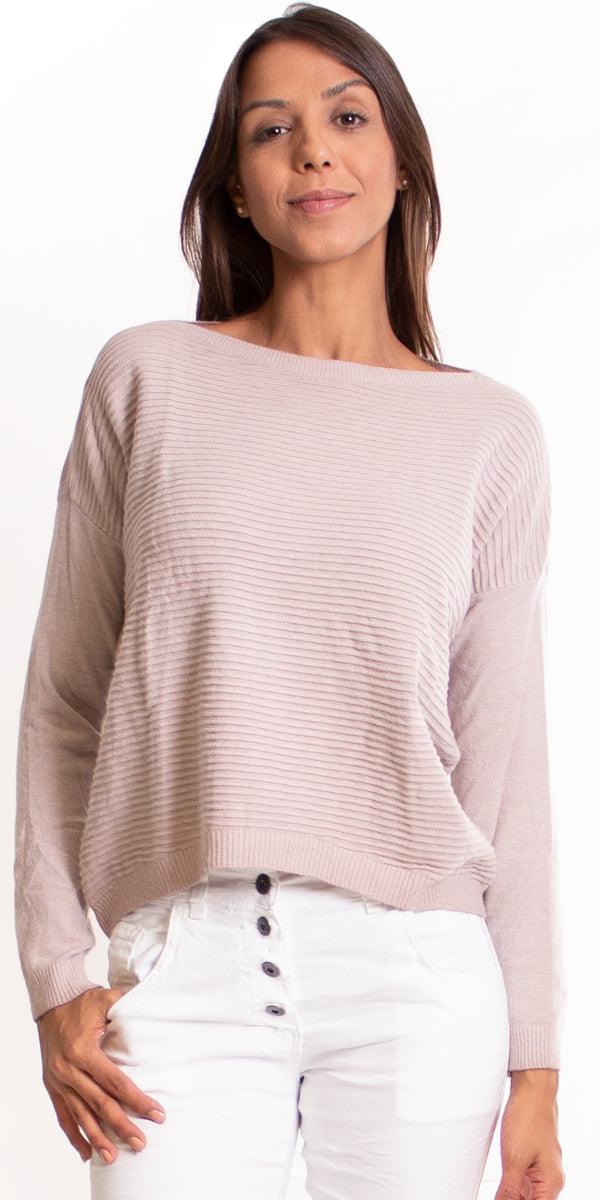 Elisabetta Sweater - Gigi Moda - Made in Italy # 9134, basics, Blouse, fall, free shipping, Gigi Moda, italian top, knit, Made in Italy, OS, resort, resort wear, ribbed, Top, washable, winter