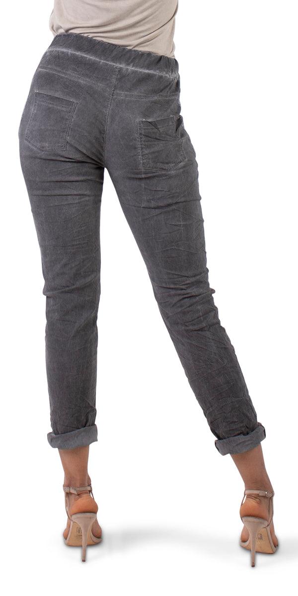 Poluma Pants - Gigi Moda - Made in Italy # Cropped pants, drawstring, drawstring pants, Gigi Moda, lightweight, made in italy, Pants, plain, pockets, stretch