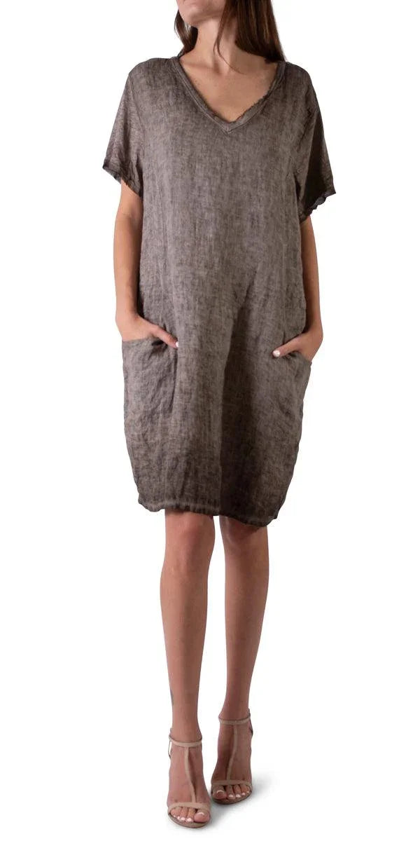 Perla Linen Dress - Gigi Moda Perla Linen Dress - Gigi Moda