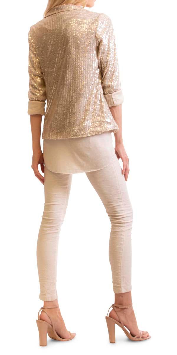 Seguna Blazer - Gigi Moda - Made in Italy # blazer, fancy jacket, Gigi Moda, holiday, Italian jacket, Made in Italy, one size, sequin jacket, Sequins