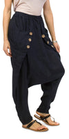 Gianara Sarouel Pants - Shop Gigi Moda - Made in Italy # button details, gigi moda, harem, linen, made in italy, pant, Pocket, Sarouel, shop gigi moda
