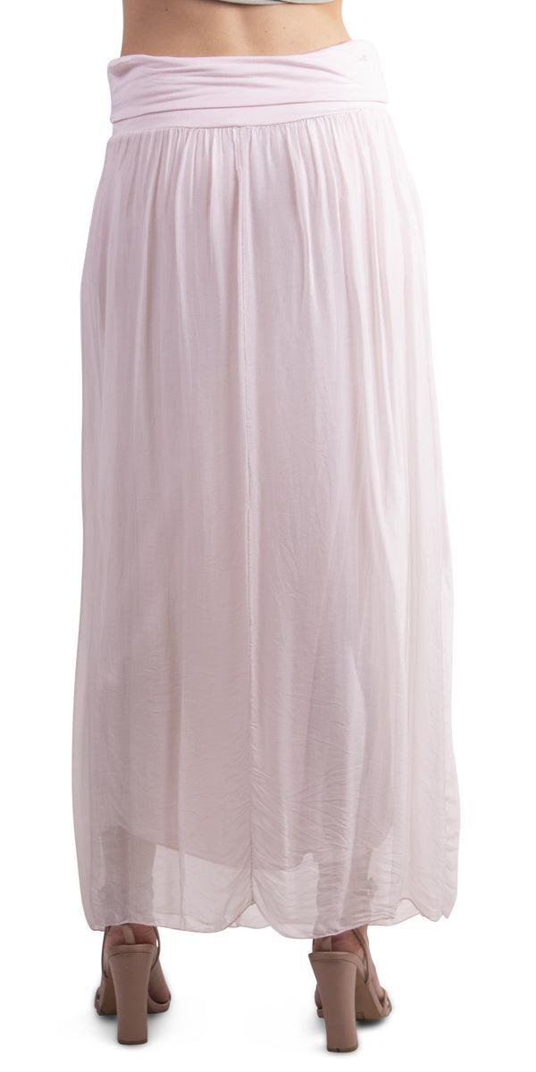 Sondra Maxi Skirt - Gigi Moda - Made in Italy # 100% Silk, color, fashion, flowing, flowy, Gigi Moda, long skirt, Made in Italy, OS, Silk, Skirt, spring, style, summer, two layer