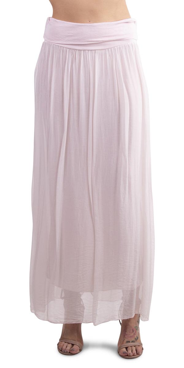 Sondra Maxi Skirt - Gigi Moda - Made in Italy # 100% Silk, color, fashion, flowing, flowy, Gigi Moda, long skirt, Made in Italy, OS, Silk, Skirt, spring, style, summer, two layer