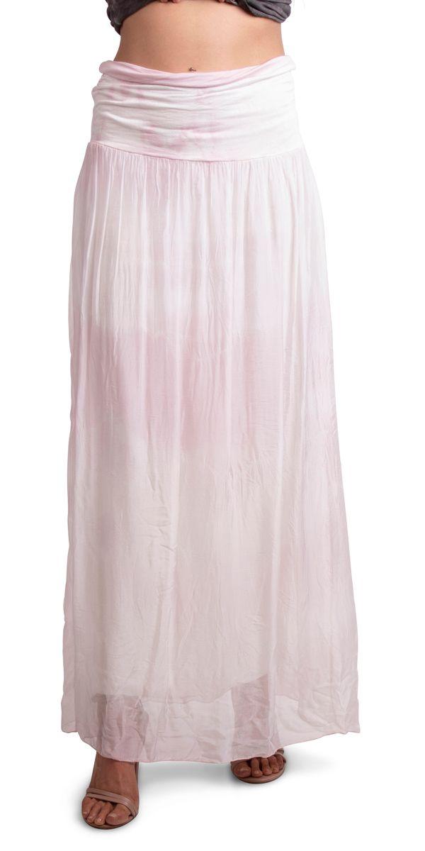 Sondra Tie Dye Maxi Skirt - Gigi Moda - Made in Italy # 100% Silk, Made in Italy, Silk