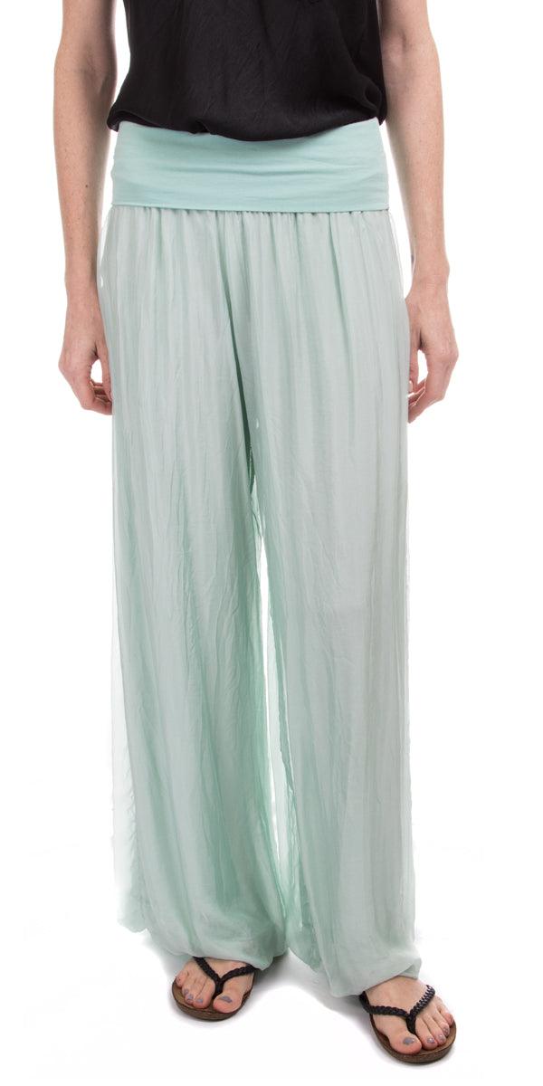 Aspen Pant - Gigi Moda - Made in Italy # 9992, Balloon Hem, balloon pants, feminine, flowy, Gigi Moda, Made in Italy, palazzo, resort, resort wear, spring, summer, woman, women clothes