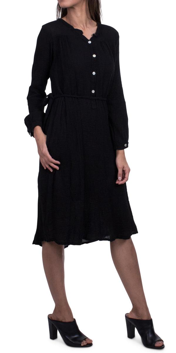 Tammy Cotton Dress - Gigi Moda - Made in Italy # 100% Cotton, Cotton, gauze dress, Gigi Moda, hand wash, Made in Italy, one size, OS, washable