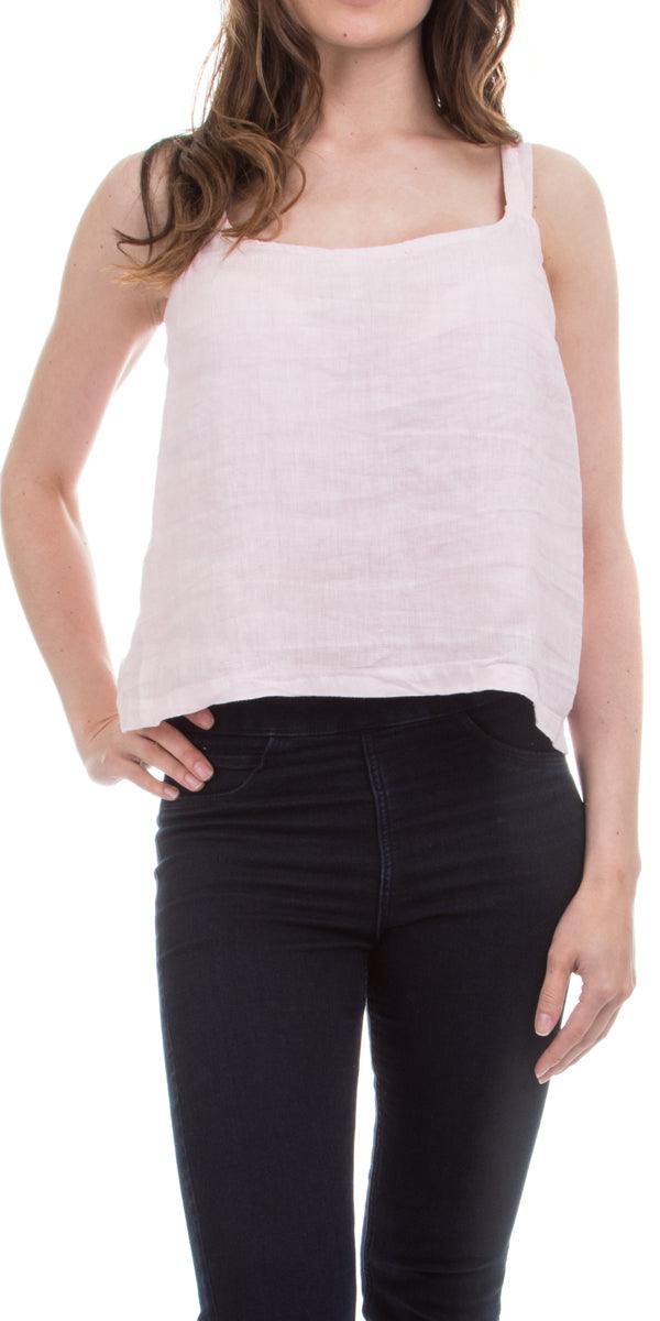Anna Linen Top - Gigi Moda - Made in Italy # Crop Top, linen top, Made in Italy, SPRING TOP, summer top, Tank Top