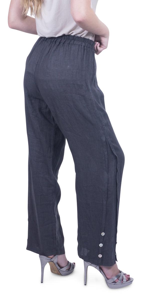Sundaze Pant - Gigi Moda - Made in Italy # 100% Linen, Gigi Moda, Linen, Made in Italy, OS, Pants, WIDE, WIDE LEG