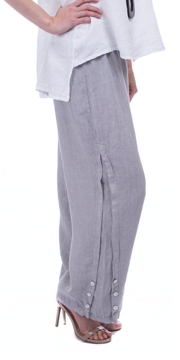 Sundaze Pant - Gigi Moda - Made in Italy # 100% Linen, Gigi Moda, Linen, Made in Italy, OS, Pants, WIDE, WIDE LEG
