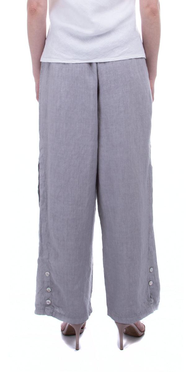 Sundaze Pant - Gigi Moda - Made in Italy # 100% Linen, Gigi Moda, Linen, Made in Italy, OS, Pants, WIDE, WIDE LEG