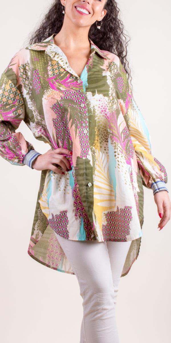 Serra Button Down Shirt - Gigi Moda - Made in Italy # 100% Cotton, button down, collared, Cotton, Gigi Moda, italian apparel, italian brand, Italian Clothing, italian shirt, Made in Italy, OS, shop gigi moda, Top