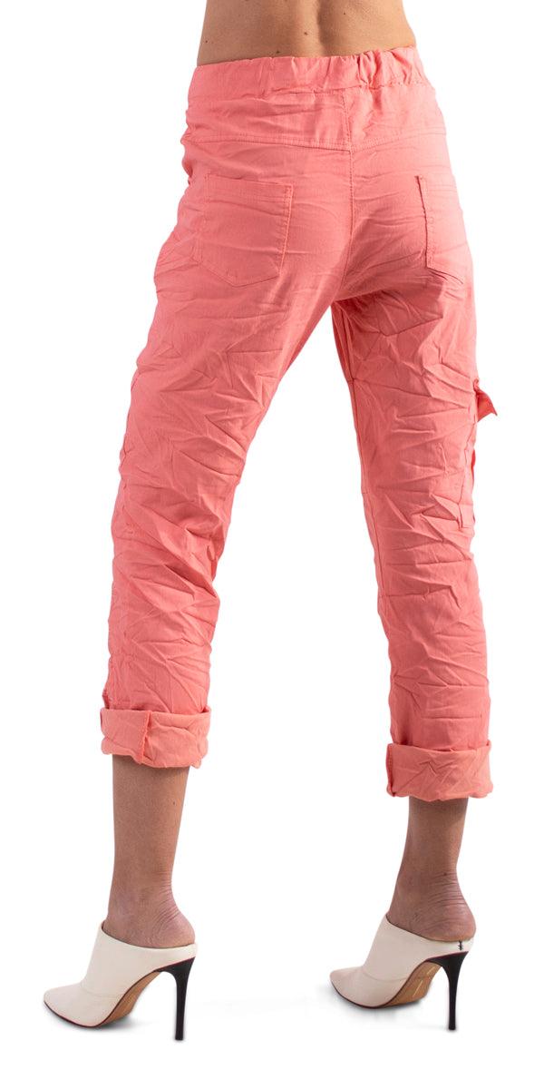 Umbria Cotton Pant - Gigi Moda - Made in Italy # casual, comforatable fit, comfortable, comfy, Cotton, cropped pants, drawstring, drawstring pant, fall, fashion, Gigi Moda, gigimoda, glitter, italian, Made in Italy, new, OS, Pants, pockets, spring, summer