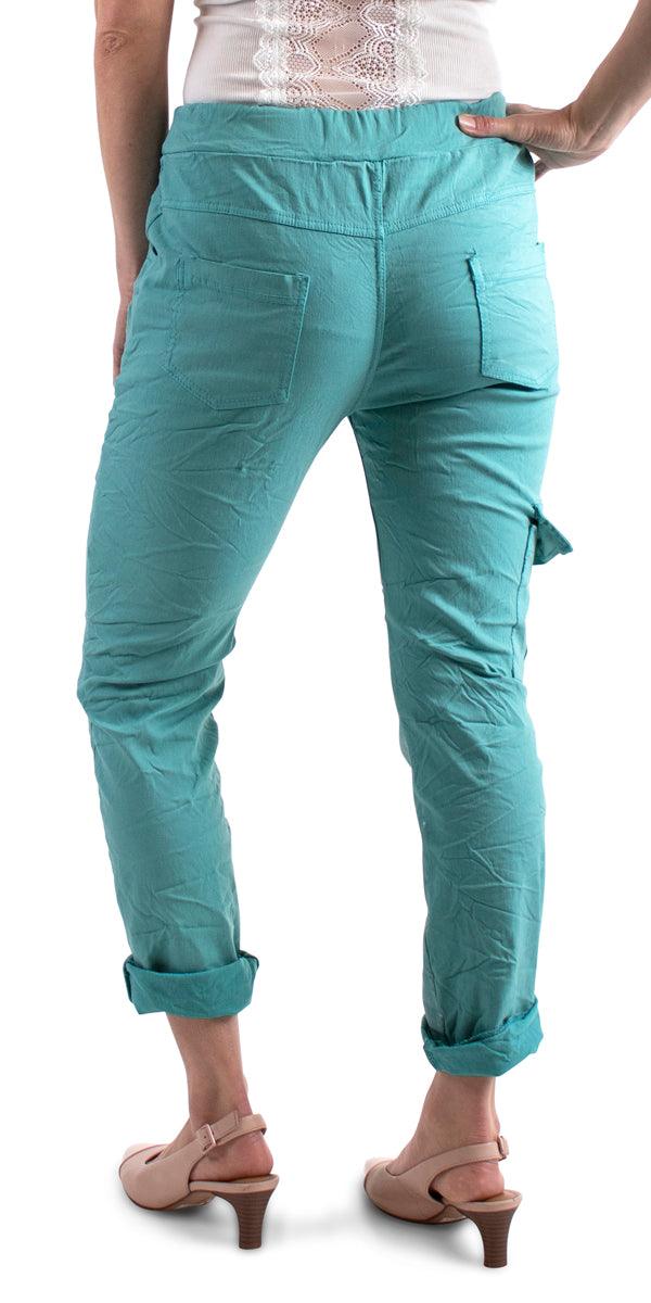 Umbria Cotton Pant - Gigi Moda - Made in Italy # casual, comforatable fit, comfortable, comfy, Cotton, cropped pants, drawstring, drawstring pant, fall, fashion, Gigi Moda, gigimoda, glitter, italian, Made in Italy, new, OS, Pants, pockets, spring, summer