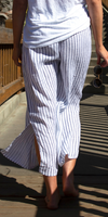 Giulana Striped Capri Pants