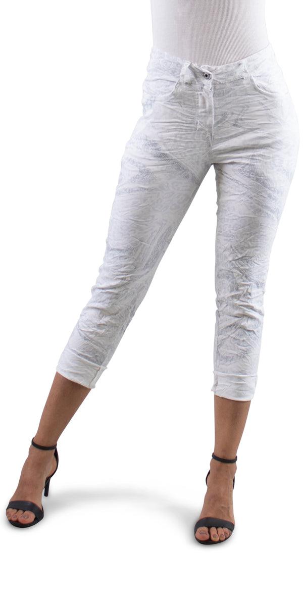 Antonella Animal Wave Pant - Gigi Moda - Made in Italy # Animal Wave Print, clothing for women, comfortable fit, italian clothes, made in italy, pant, womens clothing