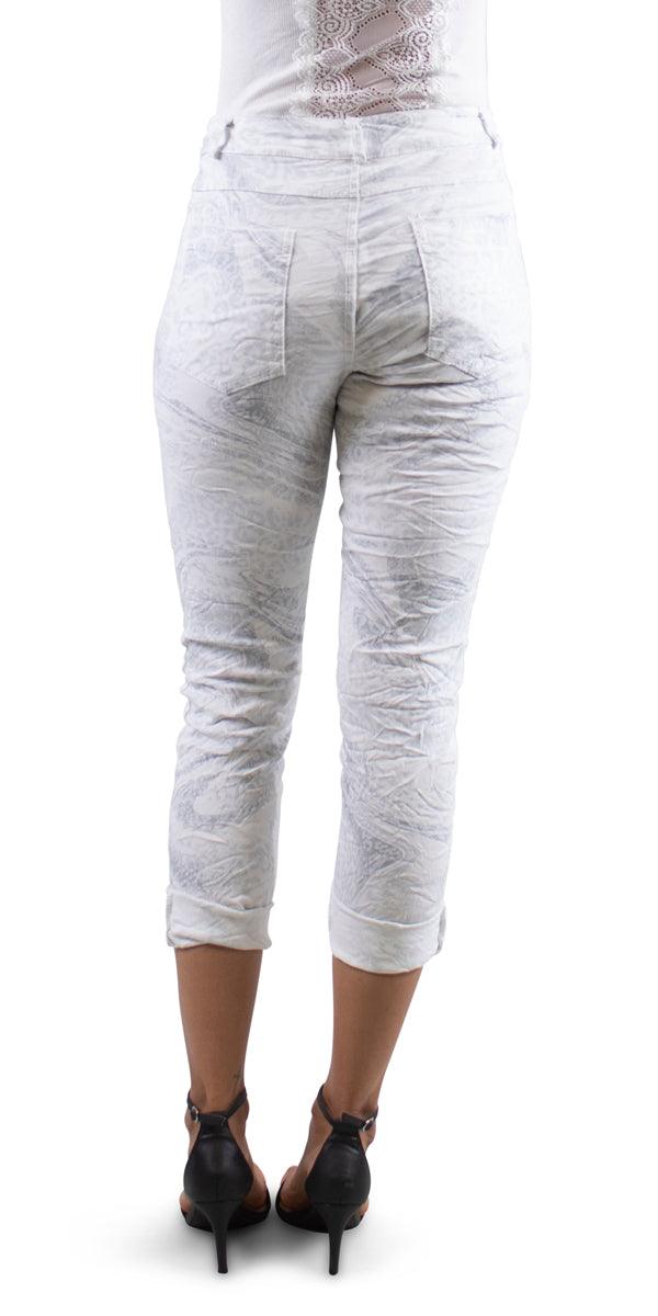 Antonella Animal Wave Pant - Gigi Moda - Made in Italy # Animal Wave Print, clothing for women, comfortable fit, italian clothes, made in italy, pant, womens clothing