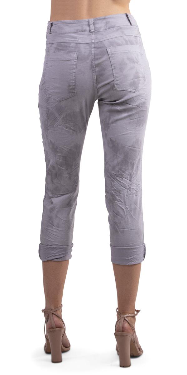 Antonella Tie Dye Pant - Gigi Moda - Made in Italy # Buttons, Fashion, Gigi Moda, Made in Italy, Multi Size, Pants, resort, resort wear, Soft, spring, Style, summer, Tie Dye, viscose, washable, zip fly
