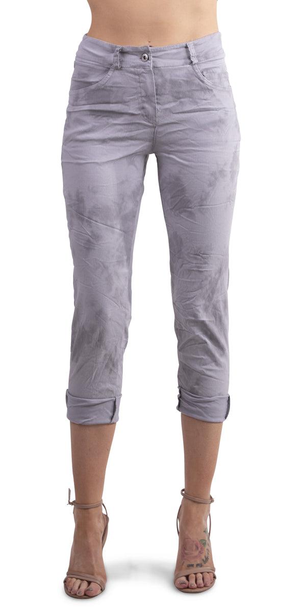 Antonella Tie Dye Pant - Gigi Moda - Made in Italy # Buttons, Fashion, Gigi Moda, Made in Italy, Multi Size, Pants, resort, resort wear, Soft, spring, Style, summer, Tie Dye, viscose, washable, zip fly