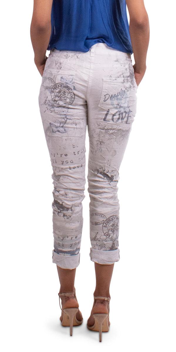 Anchor Print Jeans